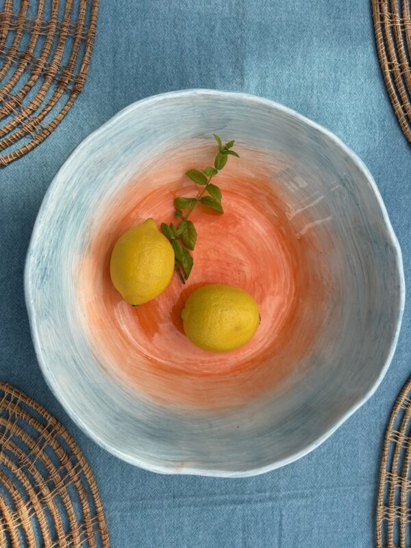 schaal portazul blauw bovenaf