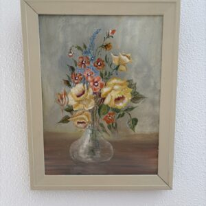 schilderij veldbloemen in vaas